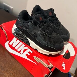 Nike Air Max 90 LTR (TD)- Anthracite/Black/Team Red